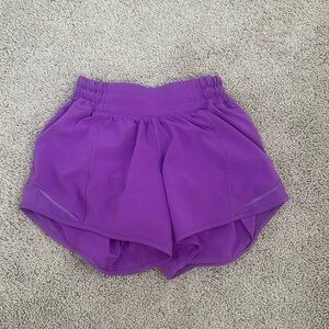 Purple Hotty Hot Lululemon shorts